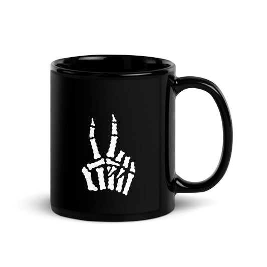 Peace Black Glossy Mug